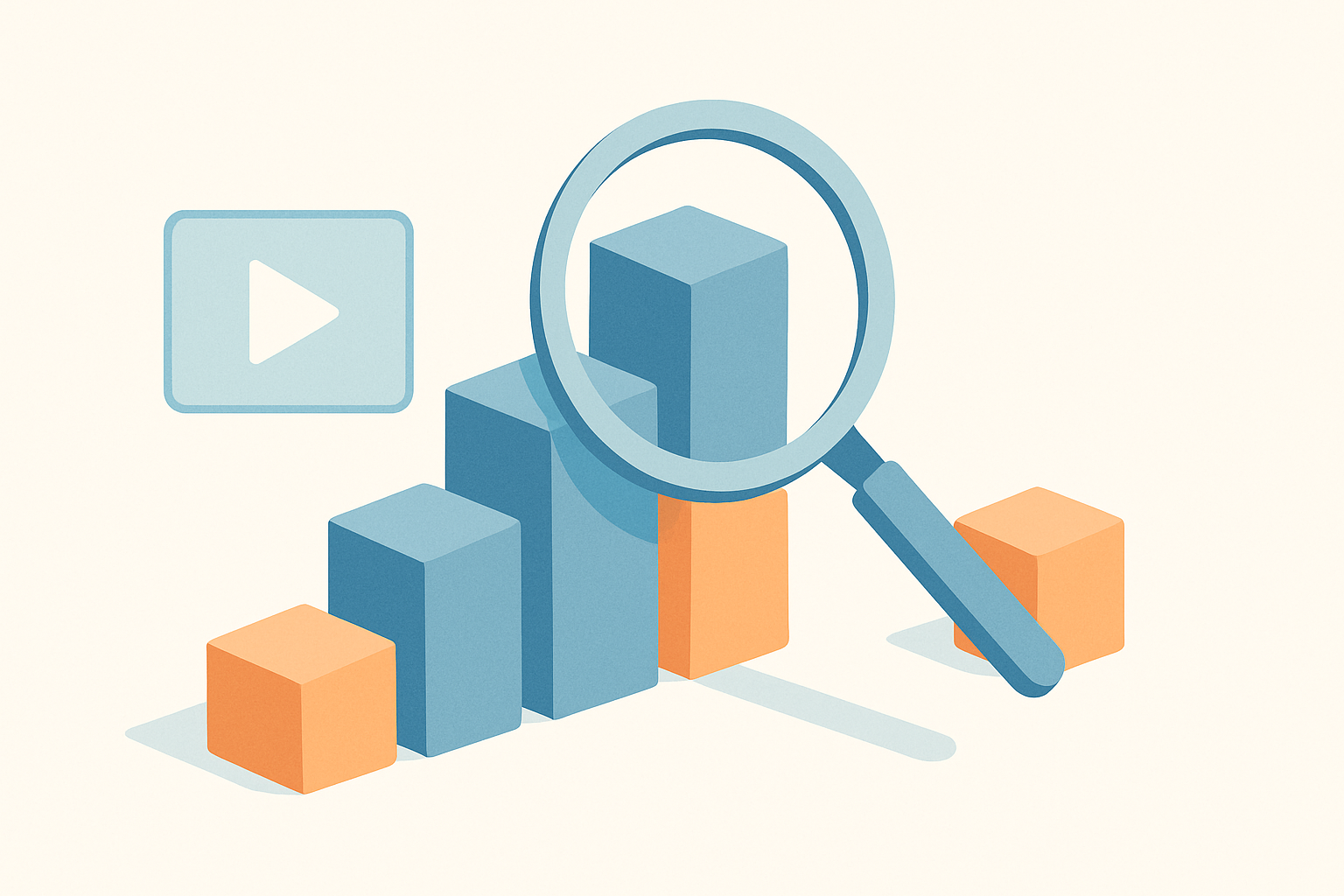 動画制作の追加費用の内訳を積み木で表したイラスト